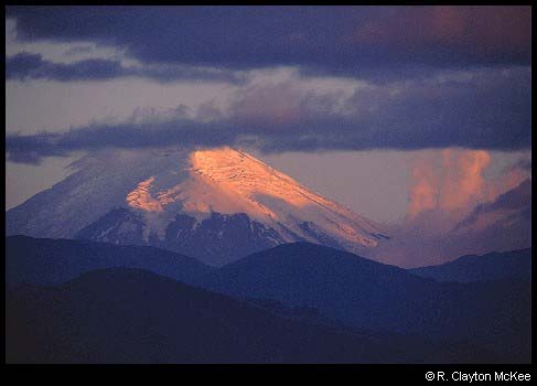 Volcan Cotopaxi, just at sunset