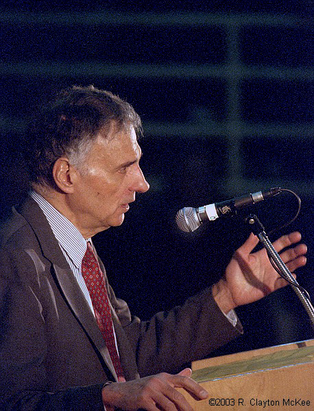 Consumer Advocate and Presidential Candidate Ralph Nader speaks to  about 5500 supporters crammed into Austin's Tony Burger Center for a Democracy Rising rally.  Nader was both the organizer and the keynote speaker for the event, which drew political activists of various flavors from all over the state.